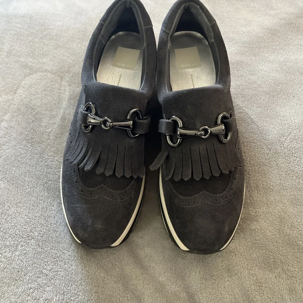 Dolce Vita Jhax Platform Shoes Women Sz 9.5 Black Suede Pre‎ Owned
